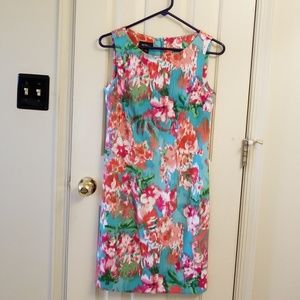 Pretty Floral Print Sheath Dress